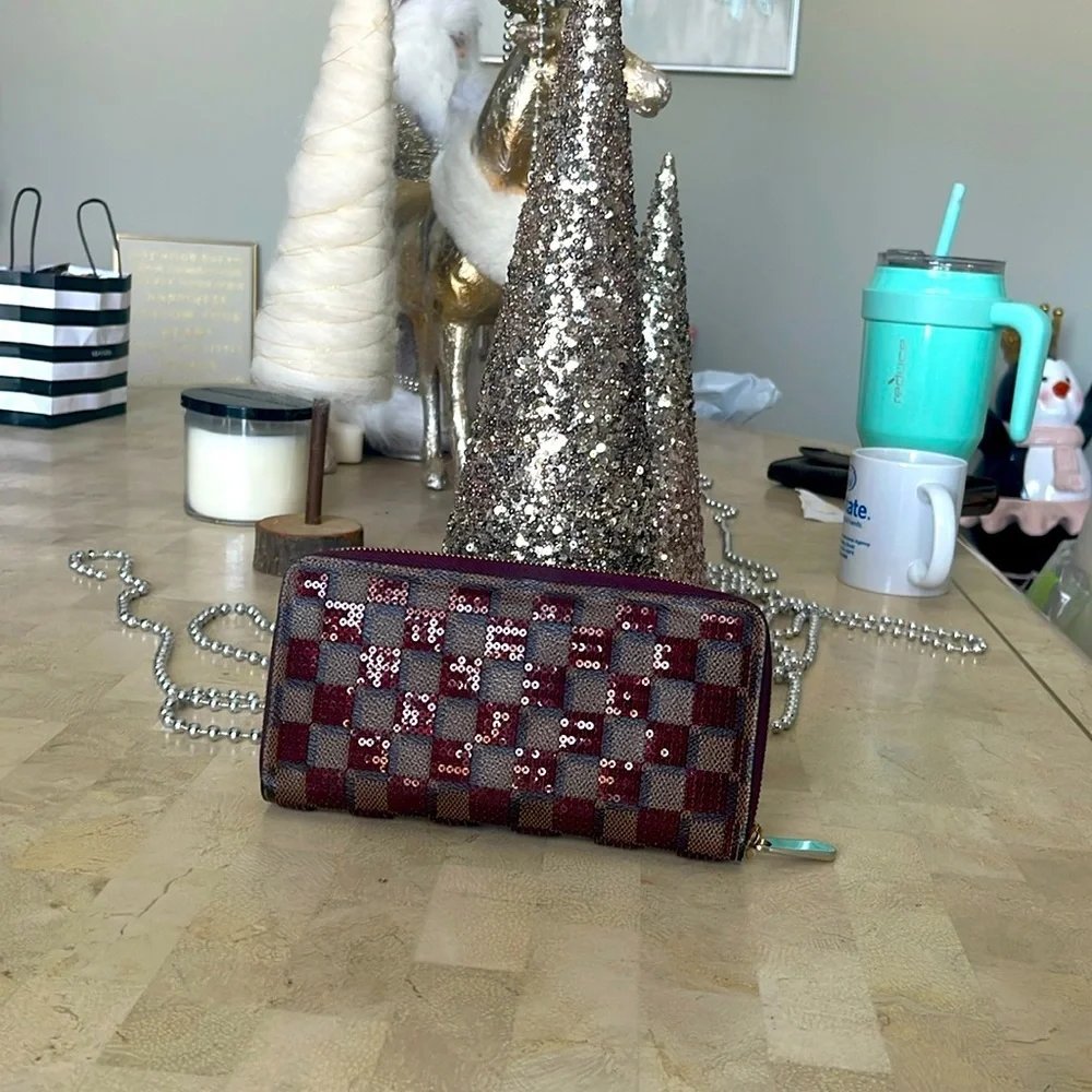 Louis Vuitton Damier Paillettes Sequin wallet - Picture 3 of 11